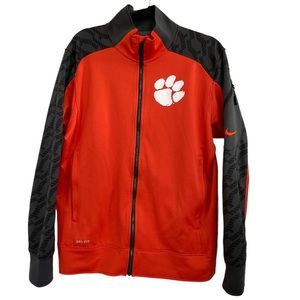 Nike Dri-Fit Clemson Jacket in Orange Size Medium